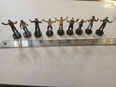 Lote de 9 piezas de figuras de personajes de WWE Wrestler Superstar Stampers paquete Foto 1 de 4
