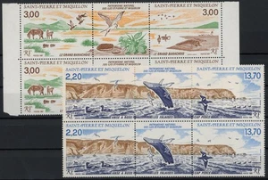 [G3136] SPM fauna lot of 4 sets very fine MNH stamps in strips - Picture 1 of 1