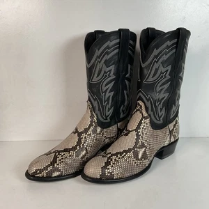 Tecovas "The Bryce" Python Cowboystiefel 12 D Bauchschnitt Schlangenleder OVP - Bild 1 von 24