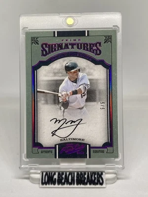 2016 Prime Cuts Prime Signatures Holo Purple #PSMM Manny Machado Auto /5 Padres - Image 1 of 4