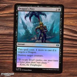 Dragon's Prey - Tarkir Dragonstorm - FOIL - Magic the Gathering - Picture 1 of 1