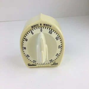 VTG Kitchen Timer Robert Shaw Lux Minute Minder Atomic Rocket Knob Retro - Picture 1 of 6