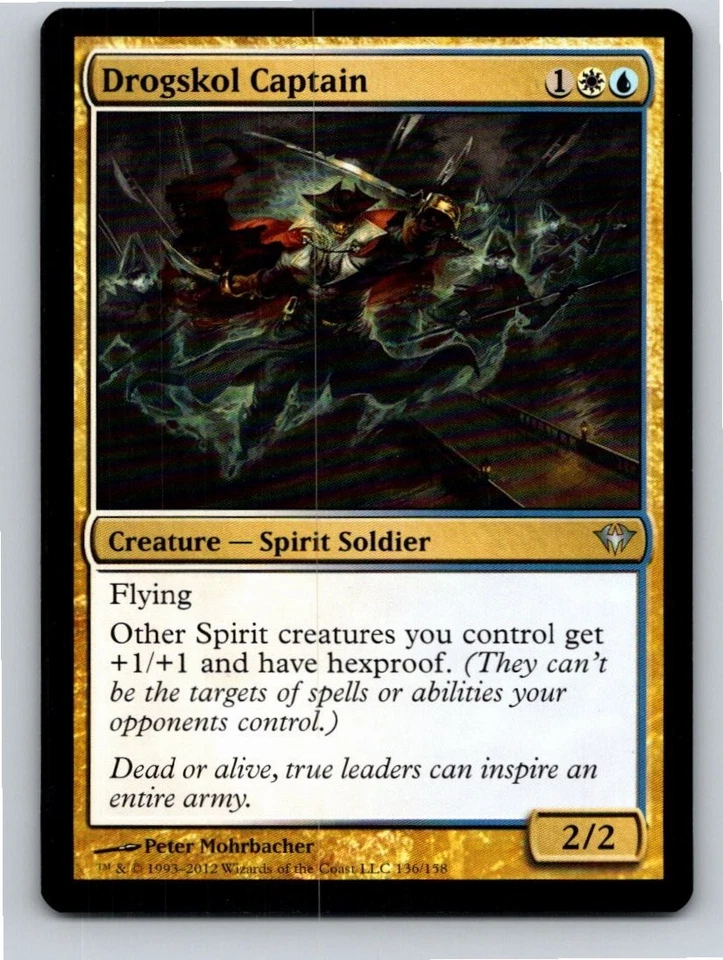 Magic the Gathering Drogskol Captain Dark Ascension MTG Free Shipping! - Image 1 of 1
