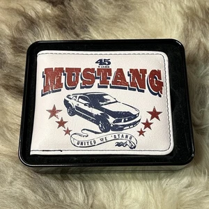 NIB Buckle-Down Men's Bi-fold Wallet - Ford Mustang - Picture 1 of 4