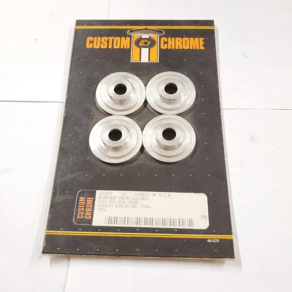 New Aluminum Valve Collars Harley Motorcycle UHV Big Twins 1936-1984 CCI 36-030 - Image 1 of 4