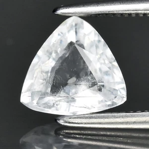 💎 0,85ct 7x6,5mm Billion natürlicher weißer Goshenit Beryll - Afrika Edelstein - Bild 1 von 4