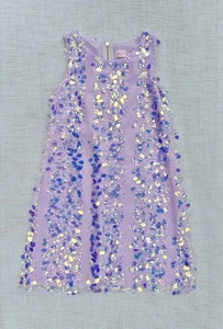 aw ZOE LTD Tween Girl's Lavender Sequins Sleeveless Party Dress Size 14 XL - Picture 1 of 4