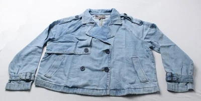 Trench corto de mezclilla ligero Torrid Plus para mujer CD4 Encinitas talla 1X nuevo con etiquetas Foto 1 de 4