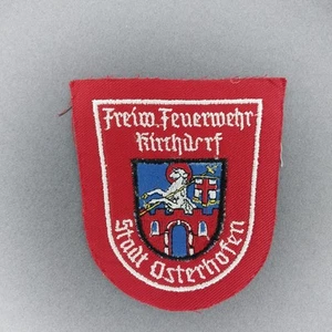 Kirthasrf Volontari Vigili del Fuoco Osterhofen Vigili del Fuoco Tedesco 4" Patch Panno - Foto 1 di 2