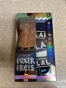 Billabong Performance Mesh Microfiber Men’s Boxer Briefs 4 Pack Size L - Picture 1 of 7