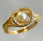 Avon 1977 Vintage Genuine Cultured Pearl Ring~ Sizes 5.5 - 9