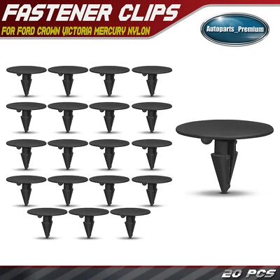 20x 3/8 pol. Clipes de retenção de isolamento de capô de náilon para Ford Crown Victoria Mercury - Imagem 1 de 4