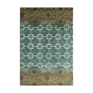 Teal Hand Knotted Wool Area Rug Oushak Transitional Style Carpet - Picture 1 of 8