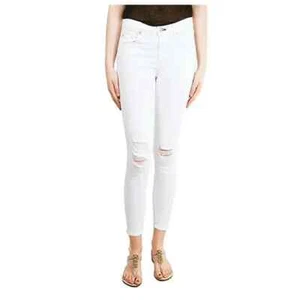 Rag & Bone $159 NWT Women's Distressed Capri White Denim Jeans Mid Rise 26 - Picture 1 of 12