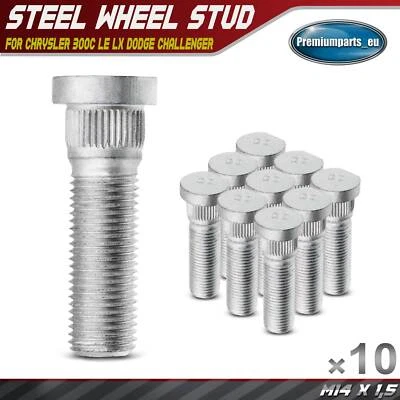 10x Wheel Studs for Chrysler 300C LE LX Dodge Challenger Charger 04-17 6507915AA - Image 1 of 4