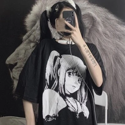 Anime Death Notes Misa Amane Suéter Tejido Camiseta Juegos con disfraces Tubo Harajuku Foto 1 de 4