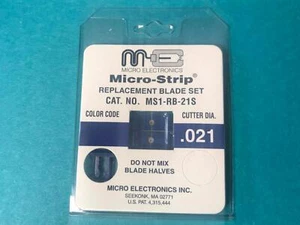 Micro-Strip MS1-RB-21S blau Faser Abisolierer Ersatzklinge Set 0,021" 500um - Bild 1 von 2