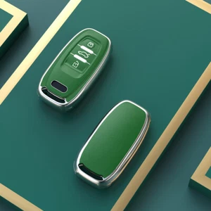 Funda protectora de poliuretano termoplástico para 19- Audi A6 A7 E-Tron A8 Q8 llave inteligente remota 3 botones ZY - Imagen 1 de 21
