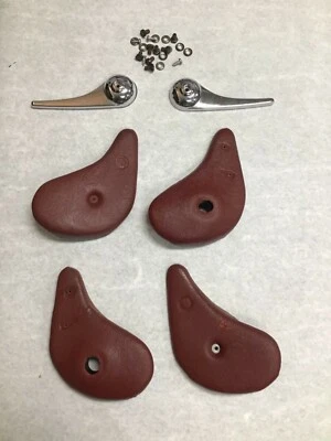 Jaguar XJS 76-1991 Juego fundas bisagras asiento rojo izquierdo y derecho + asas + herrajes Foto 1 de 2