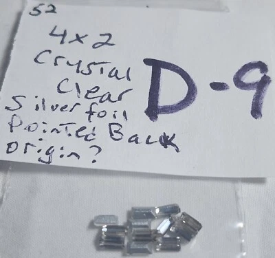 12 diamantes de imitación Baguette Swarovski de colección PB 5x2 mm 5x2,5 mm joyería artesanía reparación #4003 Foto 1 de 4