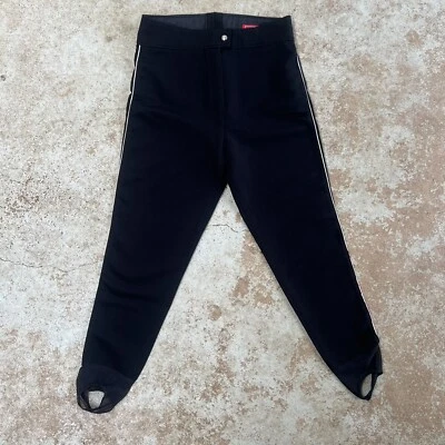 Pantalones de esquí snowboard FILA de colección para mujer talla L estribos negros años 90 Y2K defecto exterior Foto 1 de 4