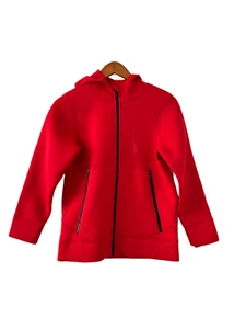 SPYDER Kids Red Scuba Full Zip Hooded Jacket Long Sleeve Youth Sz Large (14-16) - Picture 1 of 8