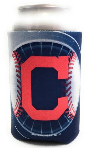 Cleveland Indians 2pk Soft Foam Collapsible Beverage Can Holder Koozie Cover