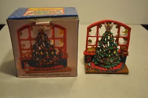 Christmas Theme Ceramic Tealite Accent 5 1/2 Candlelight Scenic - Picture 1 of 7