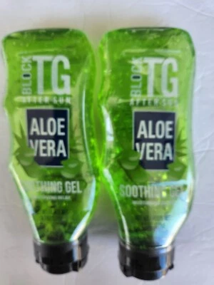 2 BLOCK TG AFTER SUN ALOE VERA SOOTHING GEL MOISTURIZING RELIEF NET WT 9.7 OZ EA - Image 1 of 2