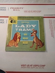 Disneyland Schallplatte und Buch Walt Disneys 1965 Lady And The Tramp #307, 33 1/3 RPM - Bild 1 von 8