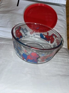NEU PYREX Marvel Comics Spider-Man Glasschale mit Deckel 4 Tassen Fassungsvermögen (946 ml)  - Bild 1 von 6