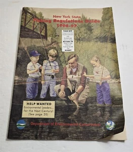 1996-97 New York State DEC Fishing Regulations Guide Brochure Pamphlet - Picture 1 of 2