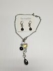 sophia lia jewelry matching earrings and pendant necklace preowned