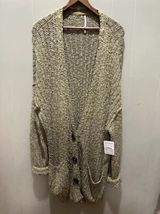 Cárdigan Free People Kelp Combo Grande Verde De Gran Tamaño Para Mujer’s XLarge Precio de venta sugerido por el fabricante $148 NUEVO - Imagen 1 de 5