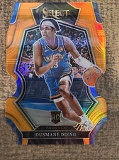 Ousmane Dieng 2022-23 Panini Select Premier Level Die Cut Orange Prizm /65 RC