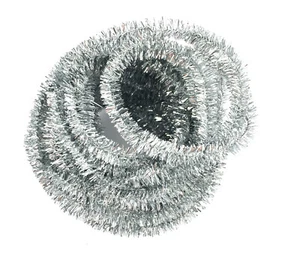 Chenille Argent pailletée Ø 6 mm 10 m - Picture 1 of 2