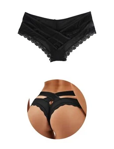 Women Sexy Criss Cross Underwear Seamless Bikini Naughty Panty Brief Thong Ch... - Picture 1 of 8
