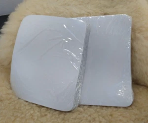 BLANK COMPUTER MOUSE PADS SPACE SAVING SIZE 6"X5"x1/16TH" THICK WHITE LOT OF 50 - Afbeelding 1 van 9