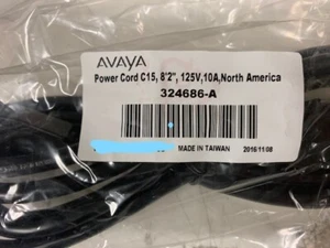 324686-a Avaya AC power cord or many other brands 125v-10a /15a - Picture 1 of 3