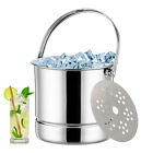 Ice Bucket With Lid Insulated Silver Ice Bucket for Cocktail Bar with Ice Ton