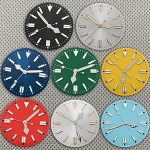 28,5 mm/31 mm esfera de reloj con manecillas ajuste NH35 NH36 Miyota 8205/8215 ETA 2824 2836 - Imagen 1 de 25