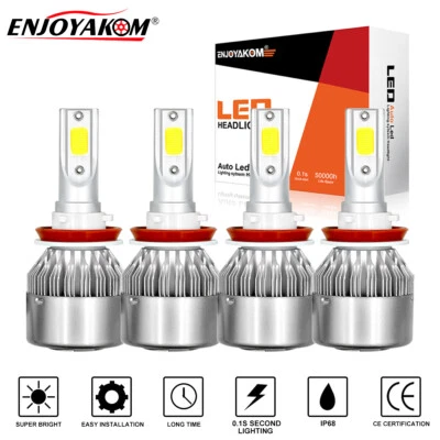 Combo de bombillas LED de haz alto y bajo 6000 k para Volvo S60 2005-2012 2013 Foto 1 de 4