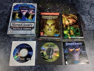 KOMPLETTES StarCraft Battle Chest PC Spiel Vintage Blizzard mit ANLEITUNGEN - Bild 1 von 7