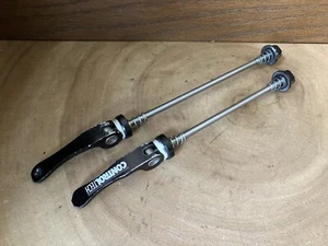 Vtg Control Tech Titanium Skewer Set Black Anodized Front Rear - Picture 1 of 9