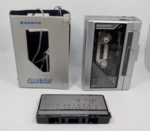 Sanyo Sportster M-G34DT Kassettenspieler mit Tuner Pack Koffer Vintage Japan LESEN - Bild 1 von 6