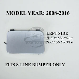Audi Q5 8R S-LINE Paraurti Posteriore Traino Gancio Cover Sinistro 2008-2016 Ice - Foto 1 di 6