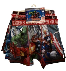 4-Pack Boys Marvel Avengers Boxer Briefs Size 8 NEW - Picture 1 of 5