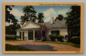 Warm Springs GA Little White House for Franklin Roosevelt 1948 Unposted Postcard - Picture 1 of 2