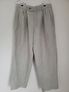 Dockers Class A VTG Classic Fit Two-pleat Linen Blend Pants Slacks Men's 32/30  - Picture 1 of 10