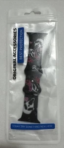 TOLUOHU SKULL Apple iWatch Band -Ghost Scream Silicone Strap Fits 38/40-42/44/45 - Photo 1 sur 5